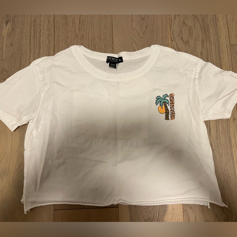 Notice the Reckless Cropped Tee Shirt